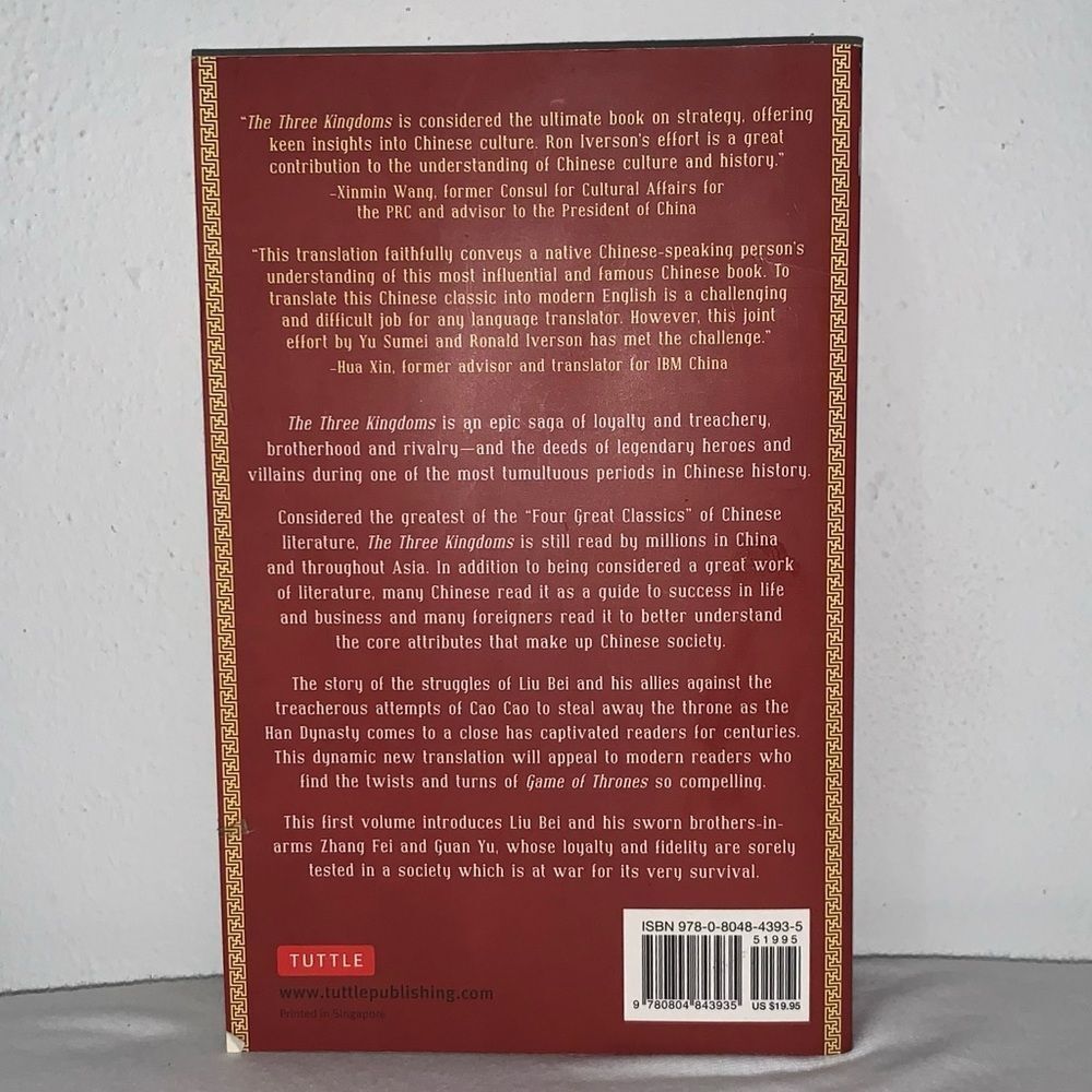 The Three Kingdoms Vol. 1 The Sacred Oath Paperback‎ Chinese Classic Literature - Picture 2 of 6